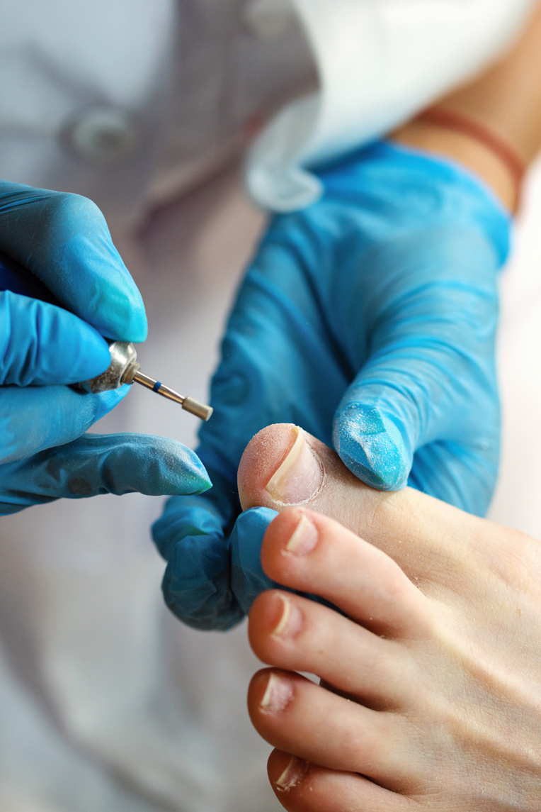 Close-up of Hardware Pedicure Foot Care
